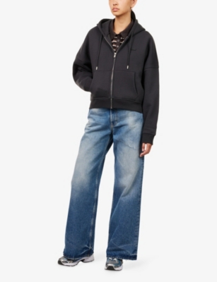 WE ARE TALA: Cocoon Zip-Through Cotton-Blend Hoody