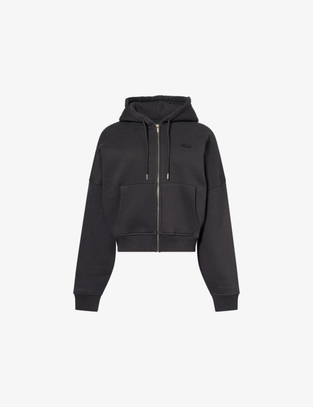 Cocoon Zip-Through Cotton-Blend Hoody