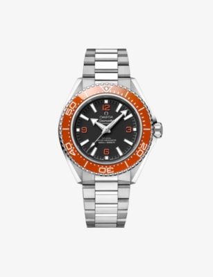 Omega Mens Orange Seamaster Planet Ocean 600m Stainless-steel Watch 42mm