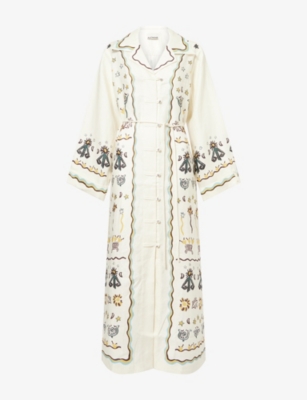 vest linen dress Nordic Pastoral Vest Linen Dress – Belchic main image 0