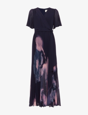 Womens Phase Eight Petite Abigail Floral-Print Woven Maxi Dress