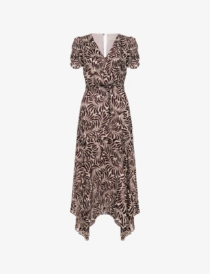Womens Phase Eight Verity Shimmer Woven Midi Dress