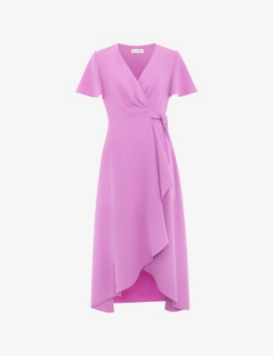 Womens Phase Eight Julissa Wrap-Front Woven Midi Dress