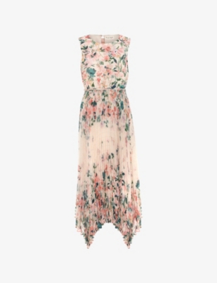 Phase Eight: Georgiana Floral-Print Stretch-Woven Midi Dress