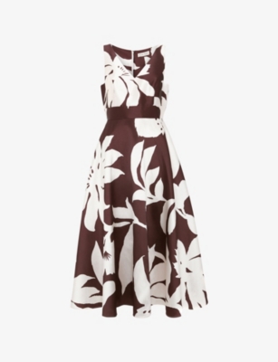 Phase Eight: Delicia Floral-Print Woven Midi Dress