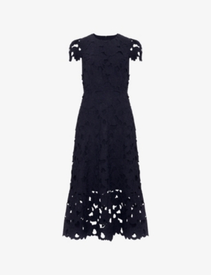 Phase Eight: Leilani Lace-Embroidered Woven Midi Dress