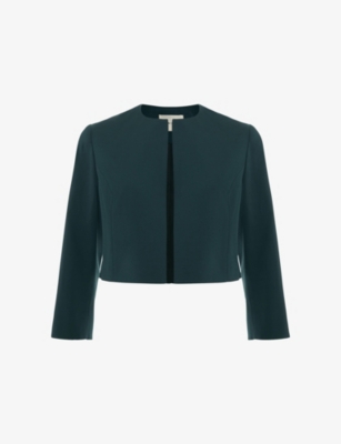 Womens Phase Eight Arlette Cropped Stretch-Woven Jacket