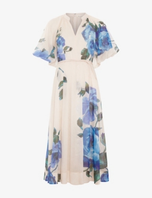 Phase Eight: Adeline Petite Floral-Print Woven Midi Dress