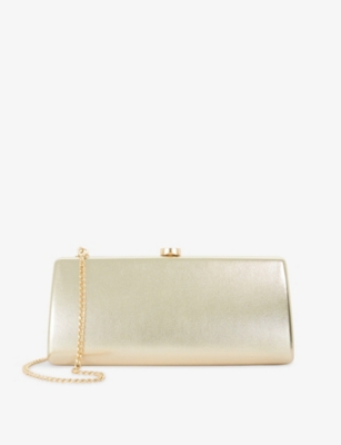 Womens Dune Belinda Woven Clutch