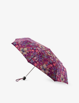 Fulton Womens Golden Lily Pink  X Morris & Co. Minilite Umbrella