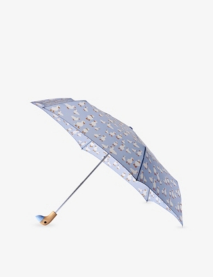Fulton Womens Curio Duck-print Umbrella In Yellow