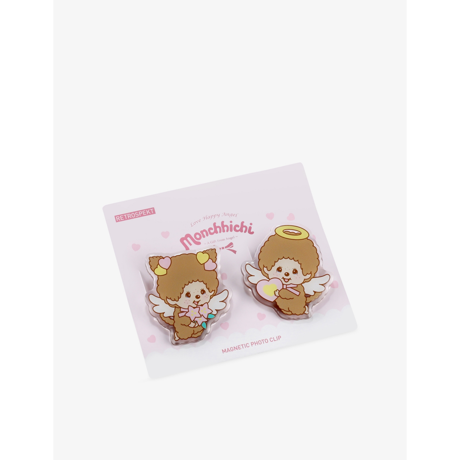 Retrospekt x Monchhichi Angel Magnetic Photo Clip Pack of Two 3.8cm