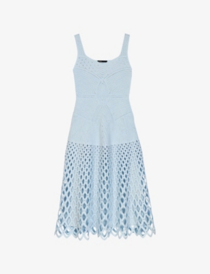 sachin and babi light blue dress Short embroidered dress main image 0