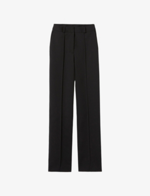 Womens Claudie Pierlot Tailored Straight-Leg Woven Trousers