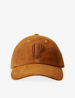 Claudie Pierlot Womens Brown Brand-embroidered Suede Cap
