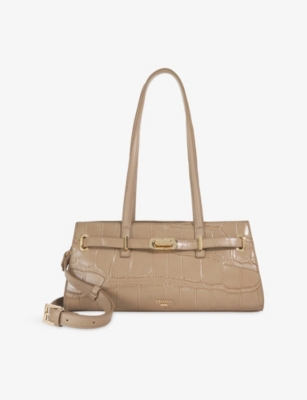 Womens Dune Depend Leather Shoulder Bag