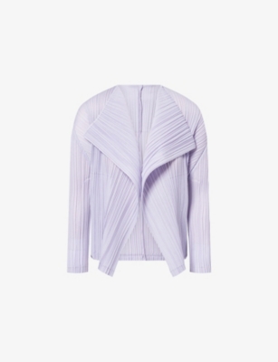 PLEATS PLEASE ISSEY MIYAKE - Exaggerated-Lapel Ramie Pleats
