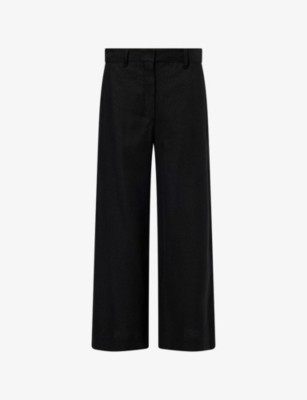 Womens Max Mara Straight-Leg Cotton-Blend Trousers