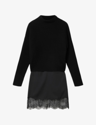 Allsaints: Eloise Two-in-One Woven Midi Dress