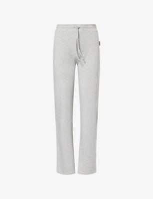 Adanola Womens  High-rise Flared Stretch-jersey Jogging Bottoms In Gray