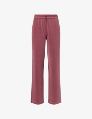 Lululemon Womens Burgundy Bay Softstreme High-rise Straight-leg Stretch-woven Trousers In Pink