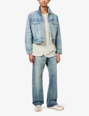FEAR OF GOD: Brand-Patch Straight-Leg Denim Jeans