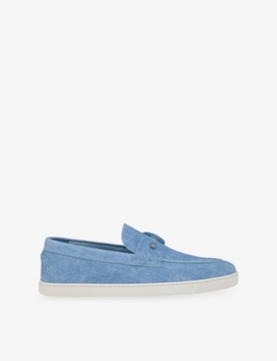 Mens Christian Louboutin Chambeliboat Suede Boat Shoes