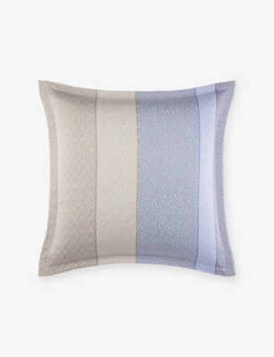 Hugo Boss Multicoloured Alvorada Striped Cotton Pillowcase 65cm X 65cm