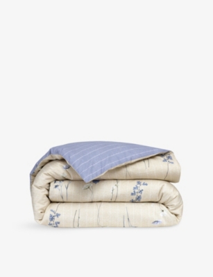 Hugo Boss Multicoloured Azure Mist Double Cotton Duvet Cover