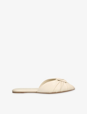 Chloé Womens Chloe Suzie Leather Slides In White