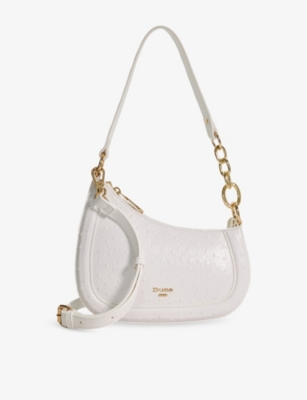 Womens Dune Direction Small Patent-Leather Shoulder Bag