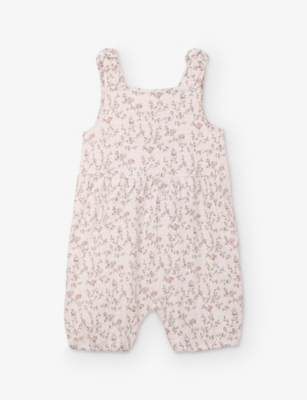 The Little White Company: Esme Floral-Pattern Cotton-Jersey Romper 0-24 Months