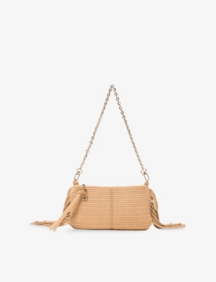 Womens Maje Miss M Raffia Shoulder Bag