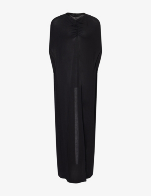 Darkpark Womens Aurora Long Jersey Cape Top Black