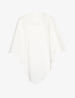 Darkpark Womens Bruna Bandana Cotton-blend Blouse White