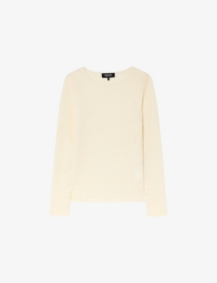 Womens Whistles Long-Sleeved Dobby Jersey Top