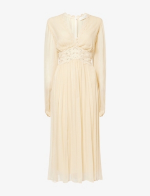 ZIMMERMANN - Luna Embroidered Woven Midi Dress | Selfridges.com