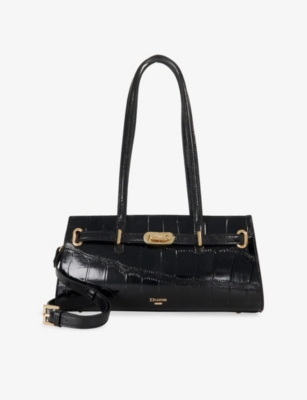 Womens Dune Depend Leather Shoulder Bag