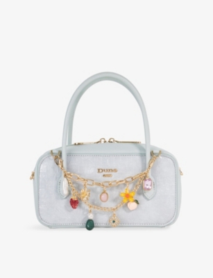 Womens Dune Song Charm Leather Top Handle Bag