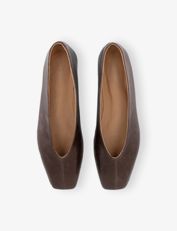Brash Leather Ballet Flats