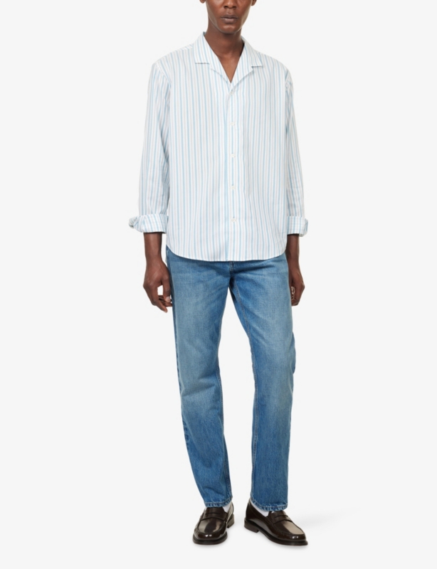 Franco Striped Cotton And Silk Shirt