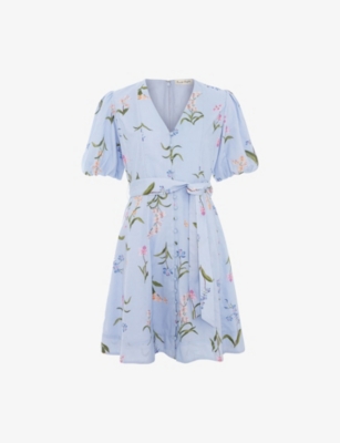Phase Eight: Velma Floral-Print Cotton Mini Dress