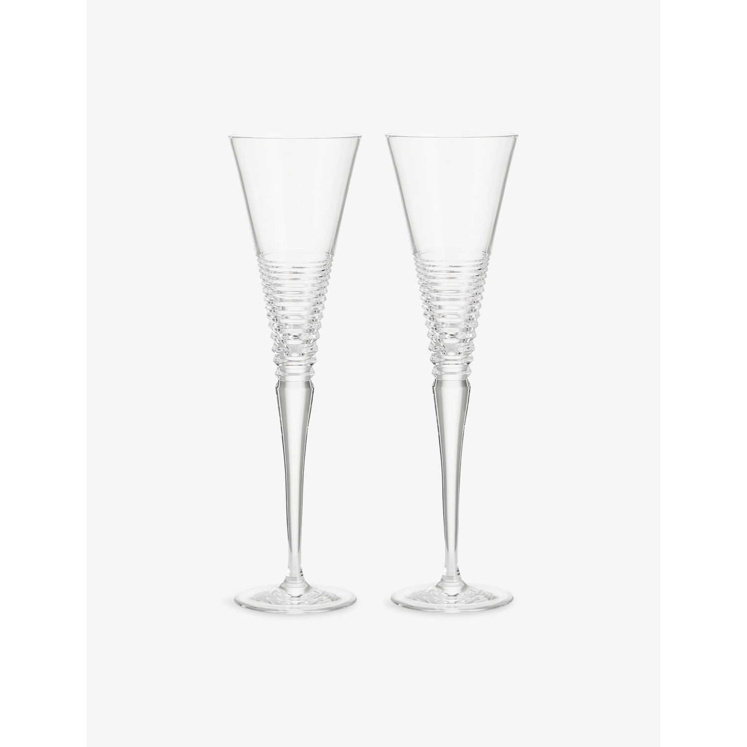 Waterford Circon Set of Two Crystal Flutes