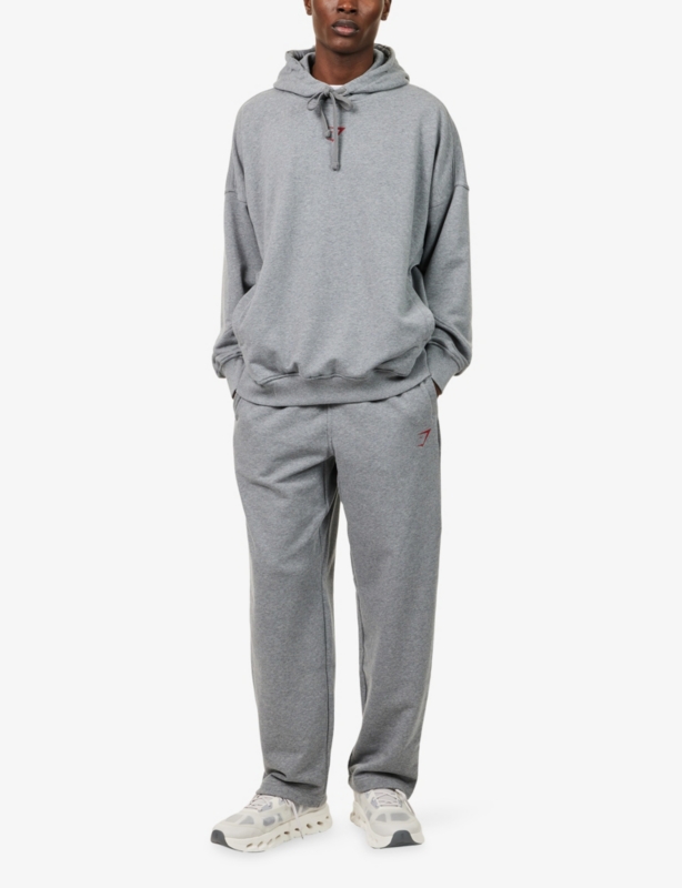 Power Straight-Leg Cotton-Jersey Jogging Bottoms