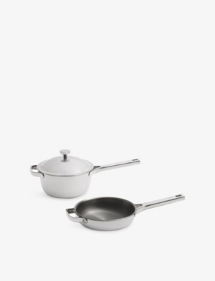 Our Place Chrome Titanium Pro Mini Cookware Duo In Gray