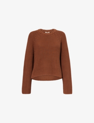 ME AND EM - Chunky-Knit Raglan-Sleeve Cotton Jumper | Selfridges.com