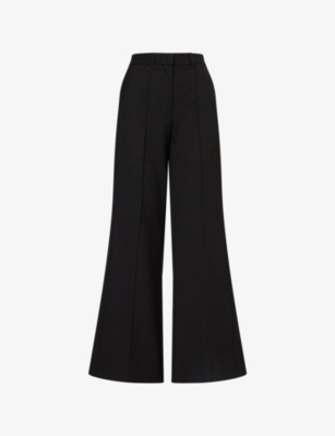 Womens Me And Em Tailored-Leg Elongator Woven Trousers