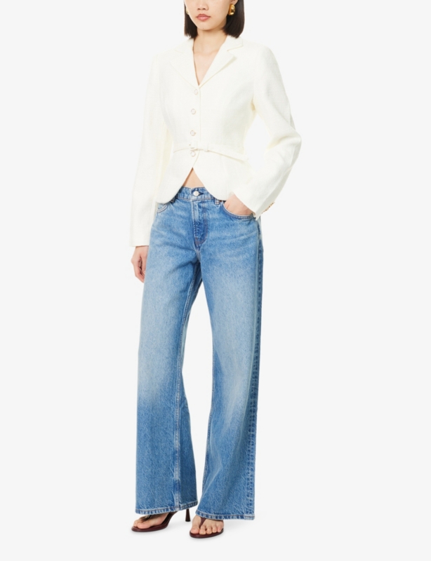 Cary Low-Rise Slouchy Wide-Leg Denim Jeans
