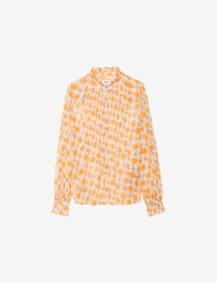 Womens Zadig&Voltaire Timz Floral-Print Woven Blouse