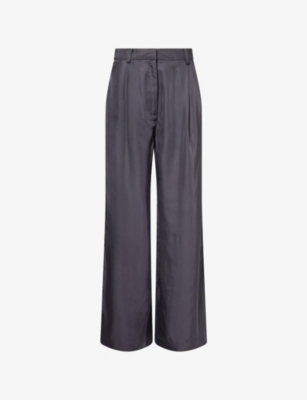 Womens The Frankie Shop Marfa Wide-Leg Woven Trousers
